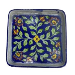 Blue Pottery_ 10 Inch Tray_ Rs 330