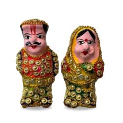 Paper Mache Seth Sethani Figurine_ Rs 250